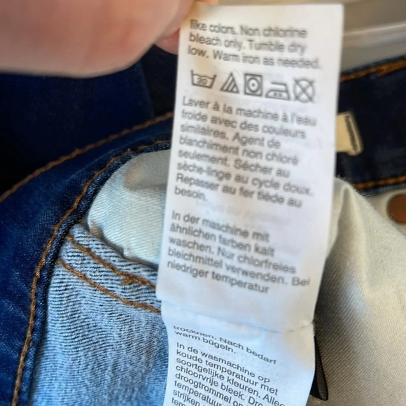 MADEWELL Blue Medium Hayes Wash 10” High-Rise Skinny Jeans Stretch Size 31 - Picture 10 of 12